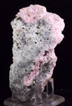 10.3cms RHODOCHROSITE ROSETTE PYRITE FLUORITE QUARTZ PERU PINK CRYSTALS RB347
