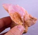 98 Grams GEM PINK OPAL PERU ROUGH ANGEL SKIN TRANSLUCENT CORAL COLOR PB94