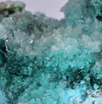 20cm GEM CHRYSOCOLLA IN SELENITE LILY MINE PERU MALACHITE STALACTITES CB359