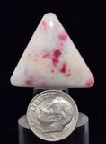 27carats GEM RED THULITE SCAPOLITE MARIALITE CLINOZOISITE PERU CABOCHON BB214