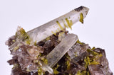 3.6cms PREMIUM EPIDOTE AXINITE QUARTZ CRYSTALS PERU AESTHETIC COLLECTOR CB137