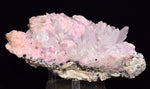 14cms RHODOCHROSITE ROSETTE QUARTZ PERU SPHALERITE JORDANITE ? CRYSTALS RBZ417