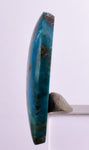15.5ct GEM BLUE OPAL SCENIC CABOCHON PERU SEASCAPE PENDANT JEWELRY BB264