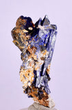 3cms GEM AZURITE CRYSTALS MOROCCO ROYAL BLUE COLOR SHARP SHINY UB102