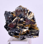 2.5cms GOLDEN RUTILE HEMATITE SPRAY NEEDLES CRYSTALS TITANIUM BAHIA BRAZIL  XB08