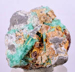 2.8cms GEM EMERALD CRYSTAL PYRITE CALCITE QUARTZ COLOMBIA MINERAL SPECIMEN EB34