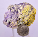 5.2cms COQUIMBITE ALUNOGEN CRYSTAL ROMERITE COPIATITE MINERAL SPECIMEN UB235