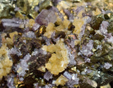 7.5cms APATITE SIDERITE QUARTZ CRYSTALS CHALCOPYRITE PYRITE PERU AB184