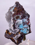 7.5cms DRUZY CHRYSOCOLLA QUARTZ LILY MINE PERU COPPER 2000 DISCOVERY DB25