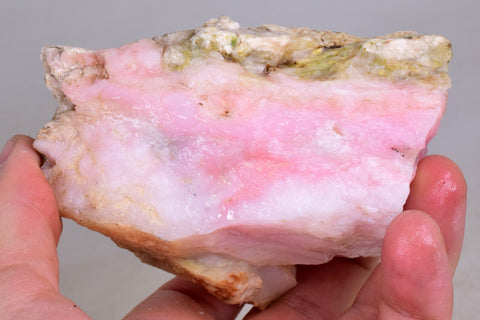 360 grams GEM PINK OPAL PERU ROUGH ANGEL SKIN TRANSLUCENT CORAL COLOR PB84