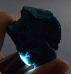 60grs BLUE MALACHITE CHRYSOCOLLA SCULPTURE SCENIC PERU ROUGH DECORATION UB185