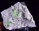 6.5cms AUGELITE CRYSTAL PERU DARK GREEN BRIGHT NEEDLE QUARTZ PASTO BUENO AE388
