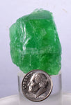 3cms EMERALD GREEN FLUORITE CRYSTAL PERU HUANZALA MINE SHINY NEW FIND KB04