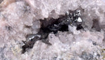 3.8cms TWIN ACANTHITE QUARTZ PYRARGYRITE CRYSTALS MINERALPERU COLLECTOR HB168