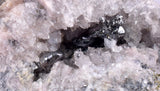 3.8cms TWIN ACANTHITE QUARTZ PYRARGYRITE CRYSTALS MINERALPERU COLLECTOR HB168