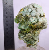 11.6cms DRUZY CHRYSOCOLLA CALCITE QUARTZ LILY MINE PERU COPPER MINERAL DB60