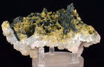 14cms PREHNITE EPIDOTE CLINOZOISITE LIMONITE SHINY NATURAL CRYSTAL MINERAL QB97