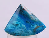 27.5ct GEM BLUE OPAL SCENIC CABOCHON PERU SEASCAPE PENDANT JEWELRY BB161