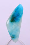 2ct GEM BLUE OPAL SCENIC CABOCHON PERU SEASCAPE PENDANT JEWELRY BB131