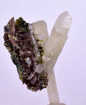 5.1cms PREMIUM EPIDOTE QUARTZ AXINITE CRYSTALS PERU AESTHETIC COLLECTOR CB135