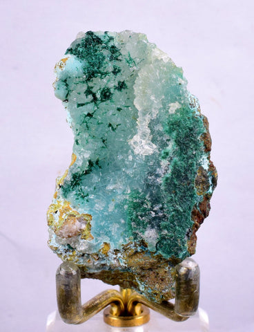 6cms ATACAMITE DRUZY CHRYSOCOLLA  STALACTITE LILY MINE PERU MINERAL AB43