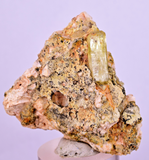 3.5cms YELLOW APATITE CRYSTALS IMILCHIL MOROCCO MINERAL SPECIMEN AB235