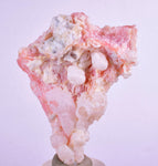 6cms GEM PINK OPAL HYALITE PALYGORSKITE QUARTZ SCULPTURE BOTRYOIDAL PERU PB44