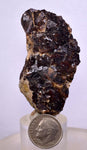 6cms  GEM GARNET STEPPED SPESSARTINE CRYSTALS PERU SHINY SHARP RARE GB54