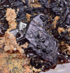 6.4cms  GEM GARNET STEPPED SPESSARTINE CRYSTALS PERU SHINY SHARP RARE GB49