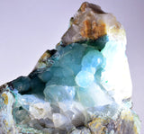 11ms DRUZY GEM SILICA CHRYSOCOLLA CHALCEDONY BOTRYOIDAL LILY MINE PERU DB95