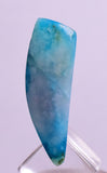 5.5ct GEM BLUE OPAL SCENIC CABOCHON PERU SEASCAPE PENDANT JEWELRY BB127