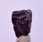 0.9cms PROUSTITE PYRARGIRITE CRYSTAL RUBY SILVER PERU UCHUCCHACUA MINE HB273