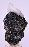 5.9cms MANGANOAN CALCITE QUARTZ PYRITE CHALCOPYRITE SCHEELITE ? PERU GB67