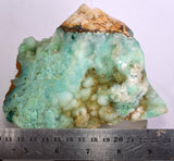 15cms MOUNTAIN OF GEM SILICA DRUZY CHRYSOCOLLA BOTRYOIDAL LILY MINE PERU DB94