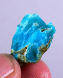 8.5carats GEM SILICA CHRYSOCOLLA CHALCEDONY PERU HIGH YIELD NEW FIND ROUGH SB15