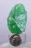 4.2cms EMERALD GREEN FLUORITE CRYSTAL PERU HUANZALA MINE SHINY NEW FIND KB03