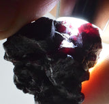 3.2cms PROUSTITE RED RUBY SILVER PERU UCHUCCHACUA MINE MINERAL SPECIMEN HB121