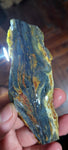 84 grams GEM BLUE OPAL PERU SLAB SCENIC SEASCAPE MINERAL SPECIMEN OB110