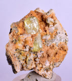 3.9cms YELLOW APATITE CRYSTALS IMILCHIL MOROCCO MINERAL SPECIMEN AB234