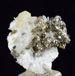 2.1cm APATITE QUARTZ PYRITE DICKITE SCHEELITE ? PERU HUANZALA AB77