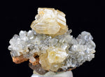 2.5cms CERUSSITE BARITE GALENA CRYSTALS MOROCCO MINERAL SPECIMEN KB56