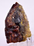 8.2cms  GEM GARNET  BANDED QUARTZ EPIDOTE CRYSTALS PERU SHINY SHARP RARE GB65