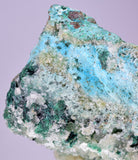 10.3cms ATACAMITE CALCITE DRUZY CHRYSOCOLLA MALACHITE LILY MINE PERU AB249