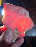 385carats GEM DEEP RED PINK OPAL PERU ROUGH COLOR TRANSLUCENT MINERAL PB93