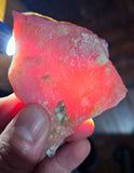 385carats GEM DEEP RED PINK OPAL PERU ROUGH COLOR TRANSLUCENT MINERAL PB93