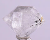 1.5cms HERKIMER DIAMOND ANTHRAXOLITE CRYSTALS MINERAL SPECIMEN PERU QB22