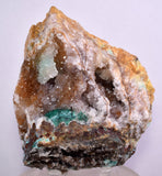 9.8cms DRUZY CHRYSOCOLLA MALACHITE QUARTZ LILY MINE PERU COPPER MINERAL DB54