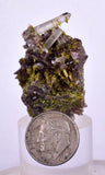 3.6cms PREMIUM EPIDOTE AXINITE QUARTZ CRYSTALS PERU AESTHETIC COLLECTOR CB137