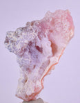 7.2cms GEM PINK OPAL HYALITE PALYGORSKITE QUARTZ SCULPTURE BOTRYOIDAL PERU PB46