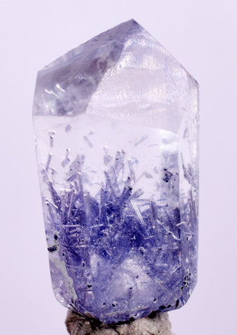 1.5CARATS BLUE DUMORTIERITE IN QUARTZ POLISHED ACICULAR PENDANT SPECIMEN UB151